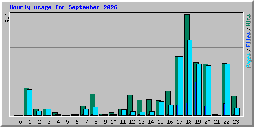 Hourly usage for September 2026