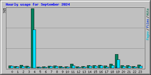 Hourly usage for September 2024
